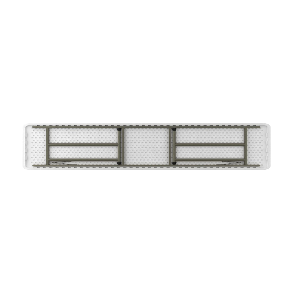 Granite White Heavy-Duty Blow Molded Plastic Folding Table K23492