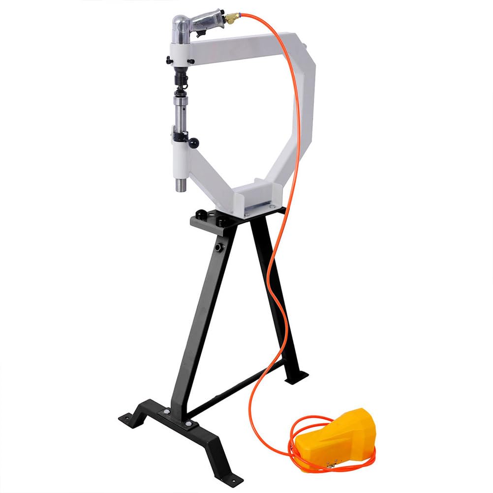 Pneumatic Planishing Hammer, 4" Throat Depth Metal Shaping Hammer with Foot Pedal & Steel Stand J5401