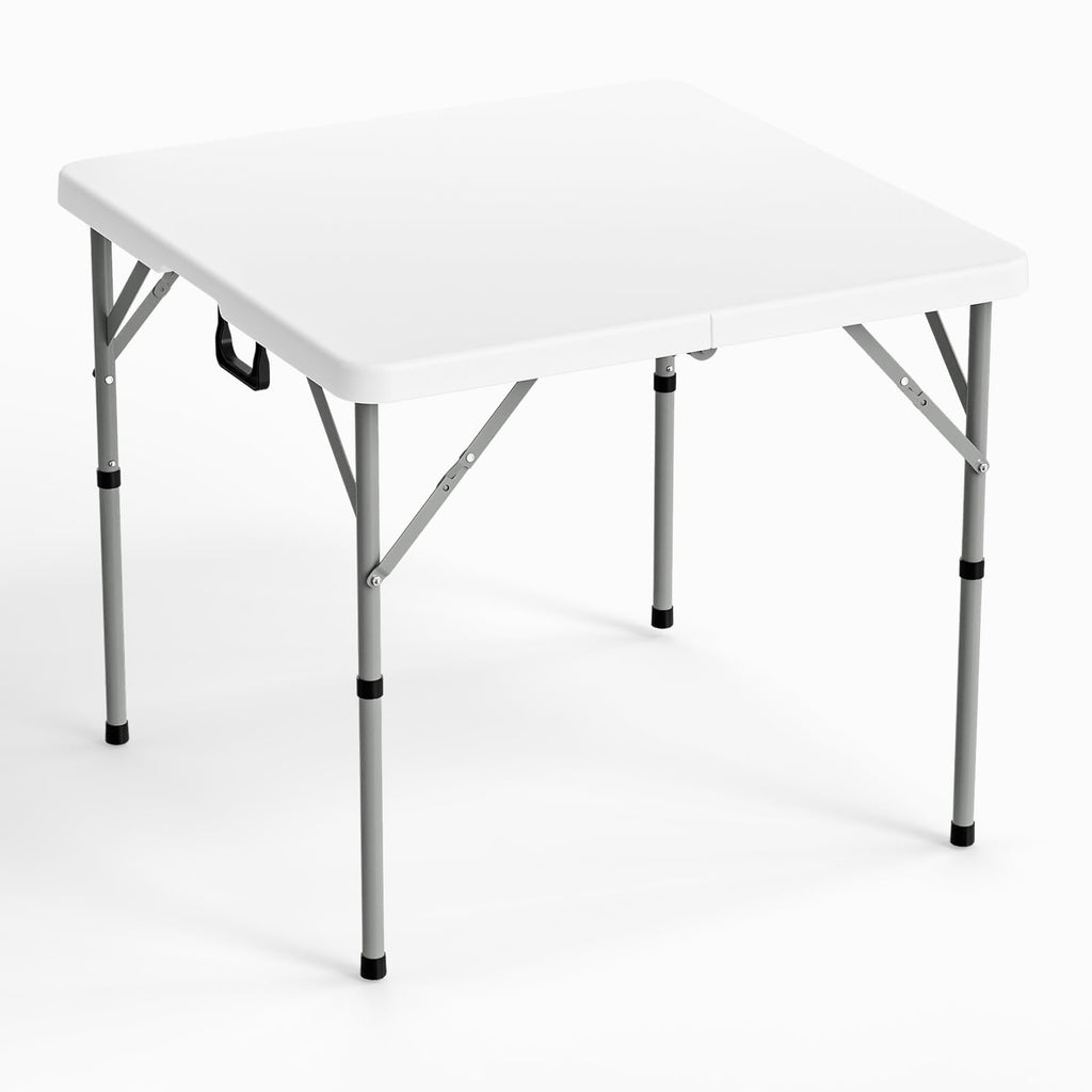 White Bi-Folding Portable Plastic Table W7234