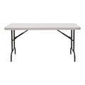 Commercial Folding Table 5 ft Platinum Granite N610658
