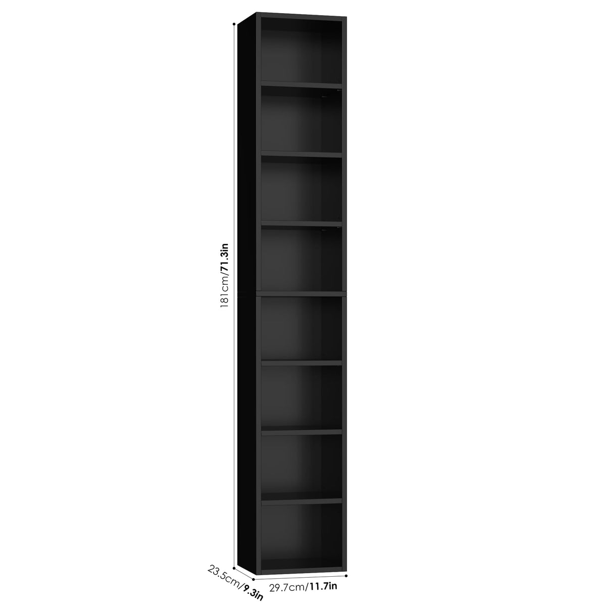 8-Tier Narrow Bookshelf Z7046