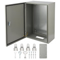 24" x 16" x 10" Waterproof Stainless Steel Electrical Enclosure Box with Lock X705651