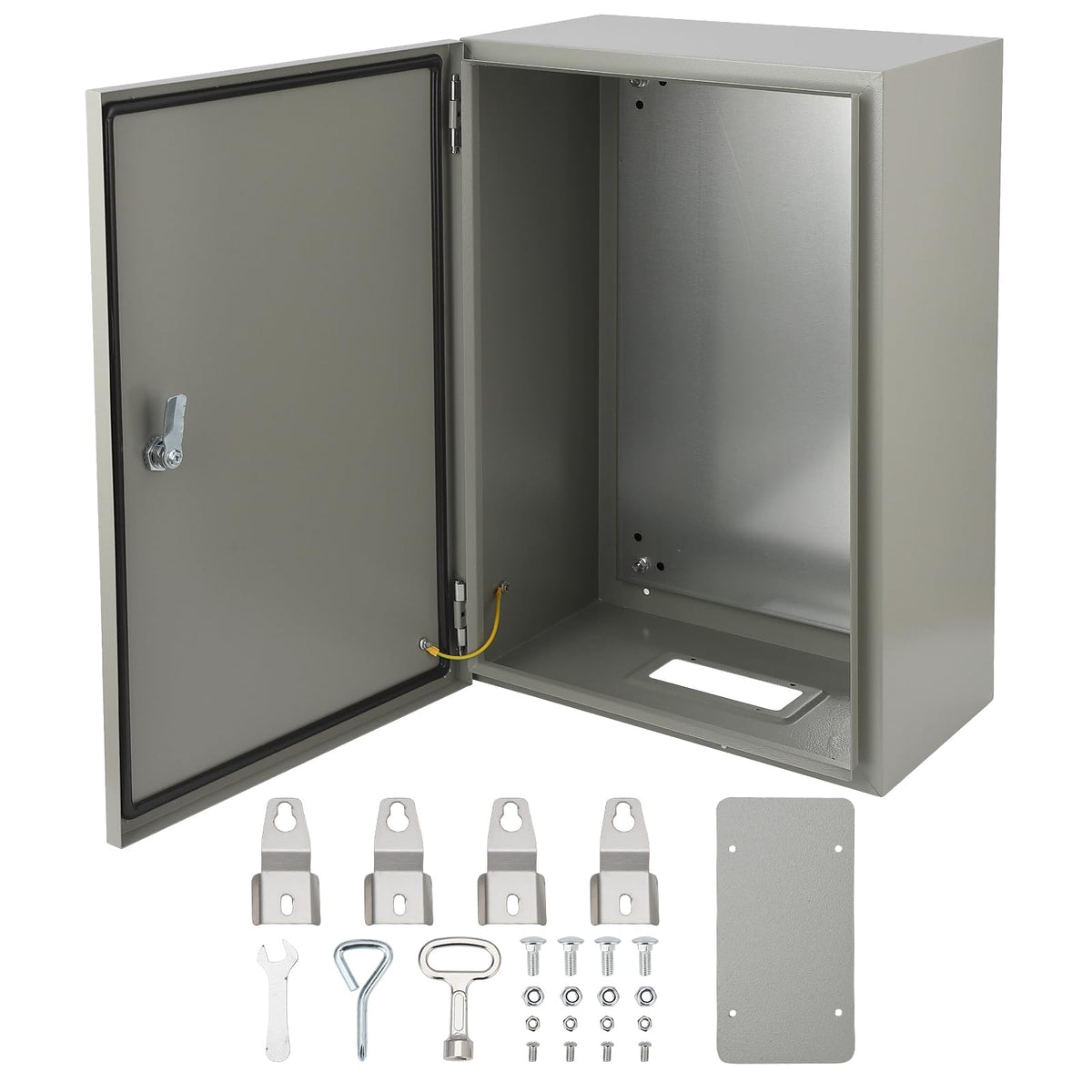 24" x 16" x 10" Waterproof Stainless Steel Electrical Enclosure Box with Lock X705651