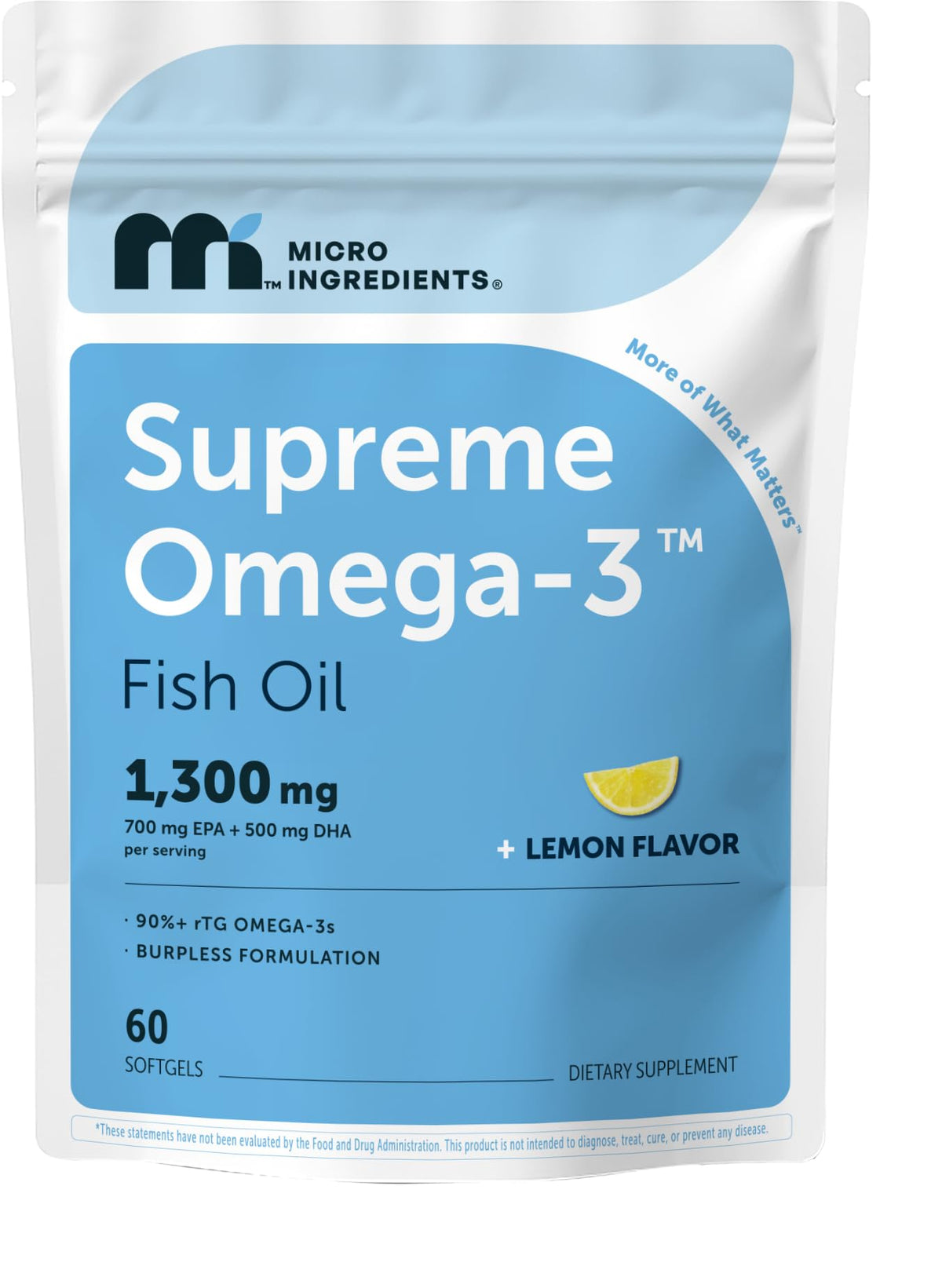 Omega-3 Fish Oil Softgels with Vitamin D3, Lemon Flavor, 60ct W152