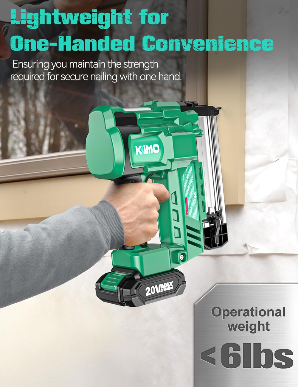 18 Gauge Cordless Brad Nailer and Stapler with Battery J324