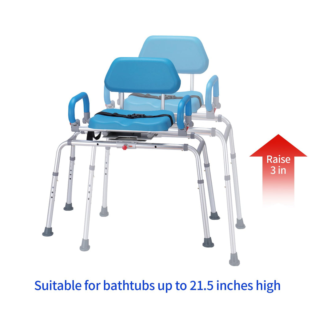 Aluminum 3 Inch Shower Chair Extension Tube L5551