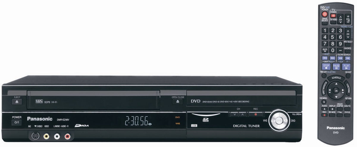 1080p Upconverting VHS DVD Recorder with Built In Tuner P436