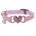 Pink Cat Collar with Safety Belt and Bell D30904