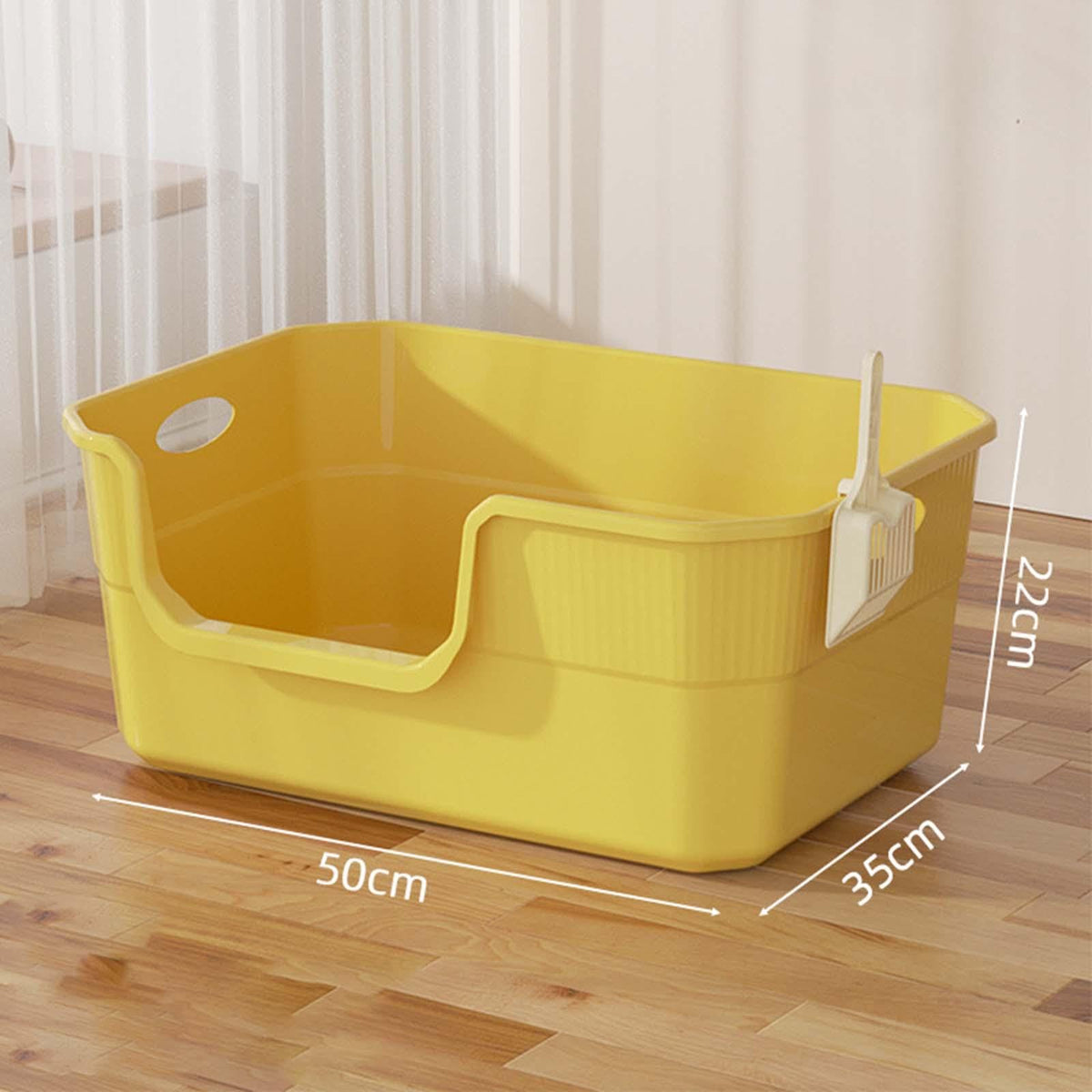 Open Top Cat Litter Tray with Frame PP E342205