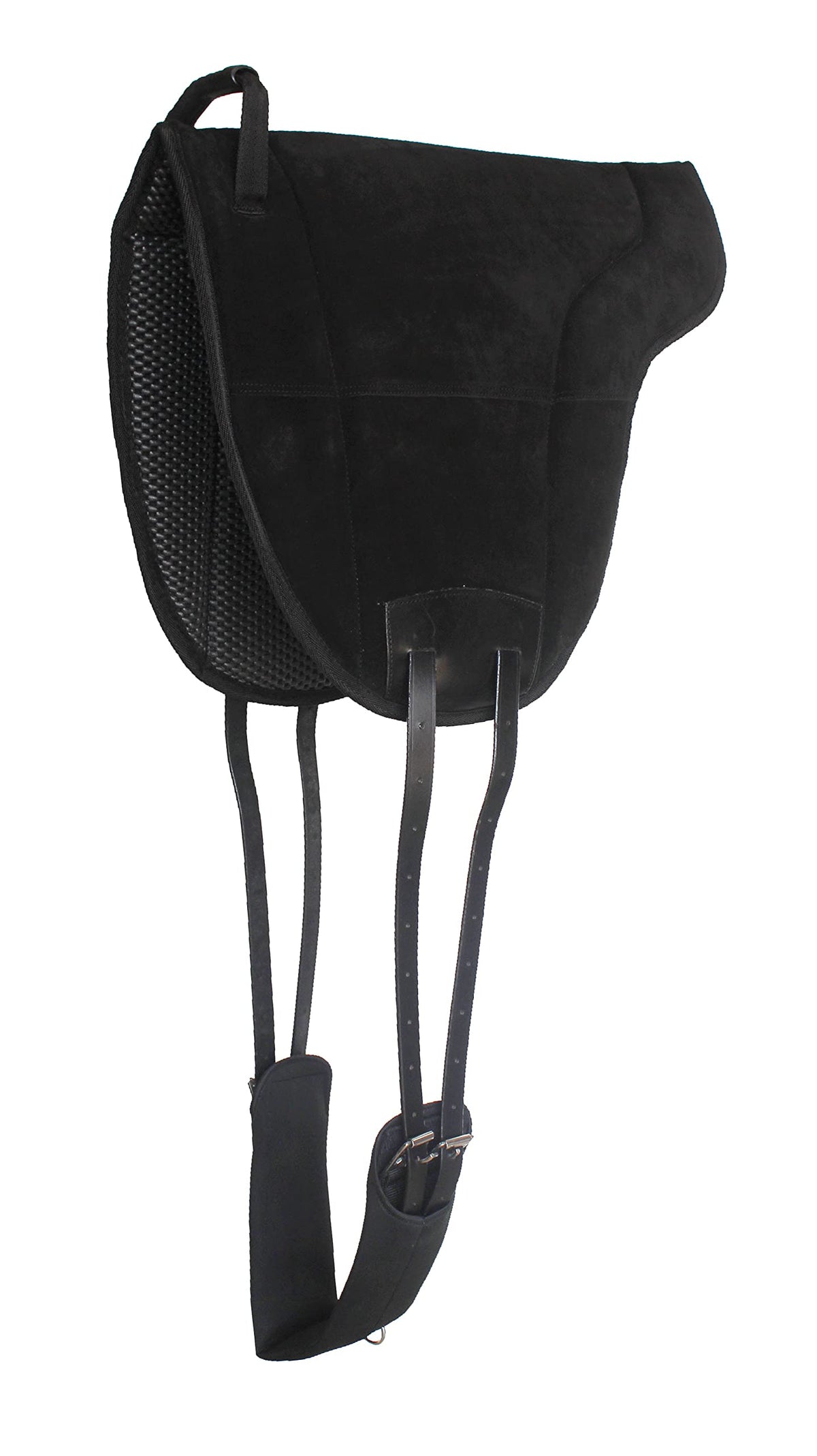 Neoprene Suede Leather Bareback Saddle Pad Black S611619