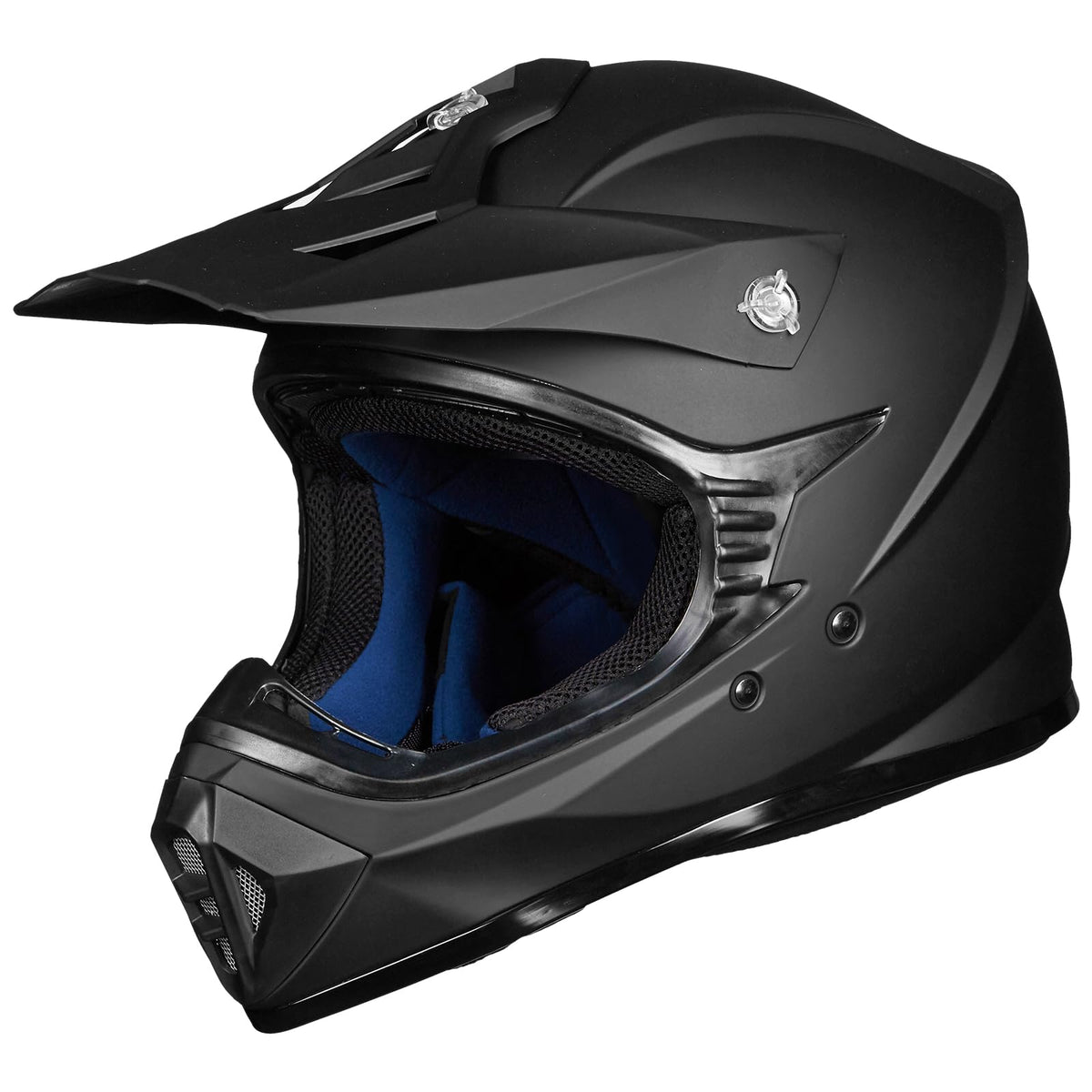 Adult Full Face Motorcycle Helmet, DOT Approved, Matte Black L14995