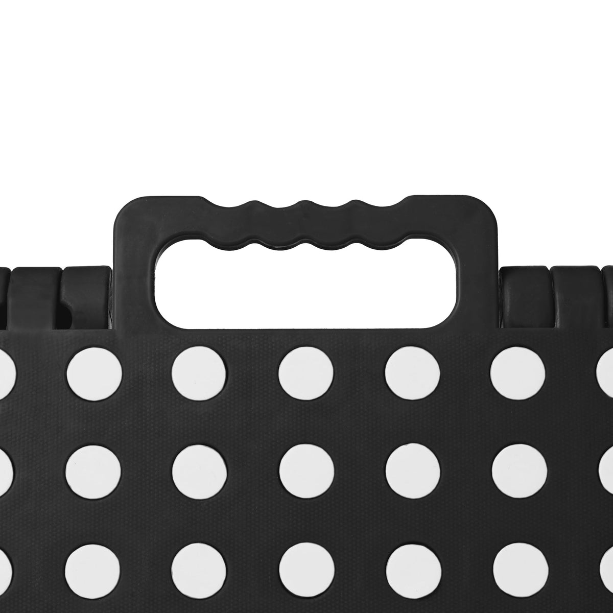 Black Set of 2 Folding Plastic Step Stool with Handle P2443