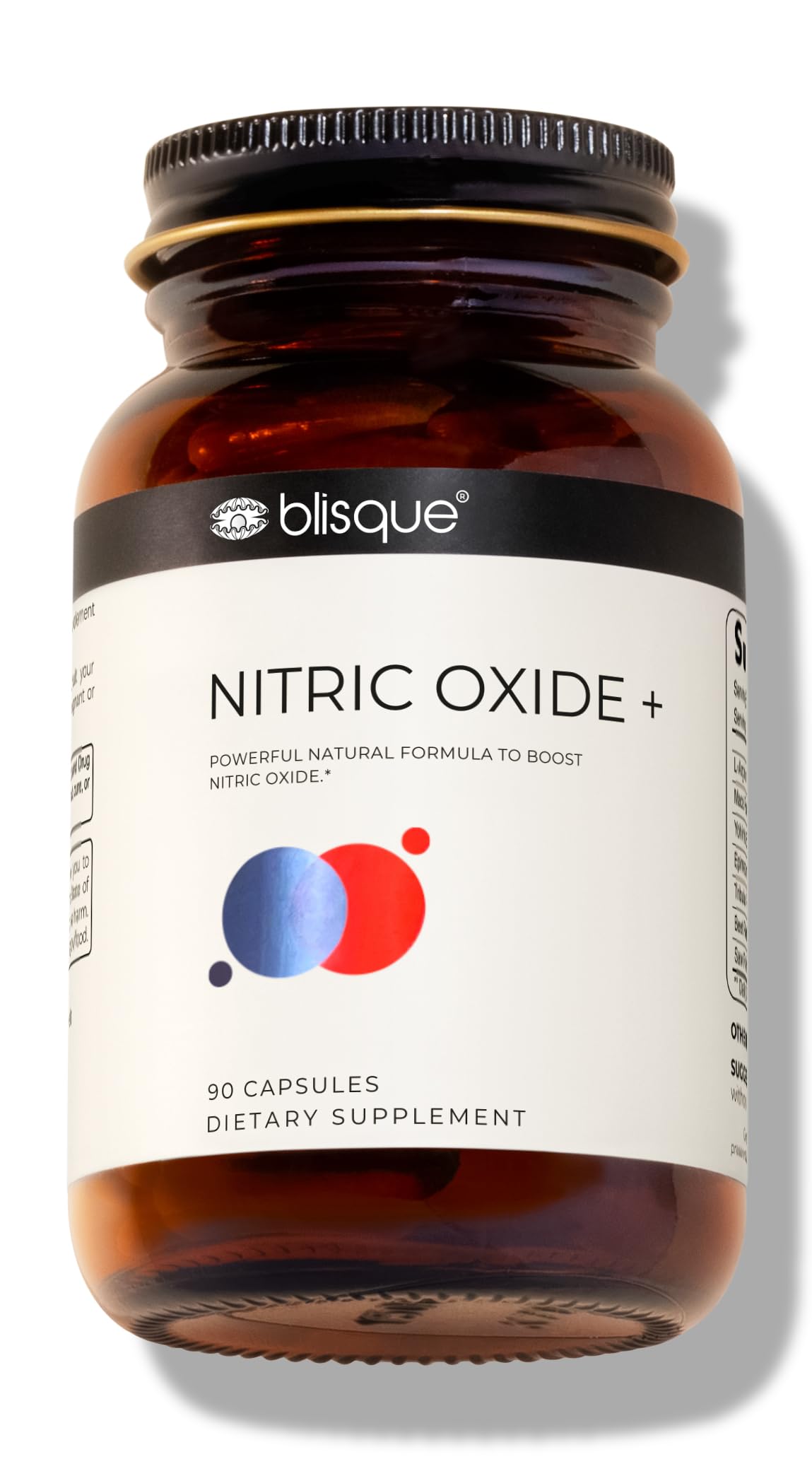 90 Capsules Vegan Non-GMO Nitric Oxide Booster Supplement with L-Arginine, Cayenne Fruit, and Beet Root V61019