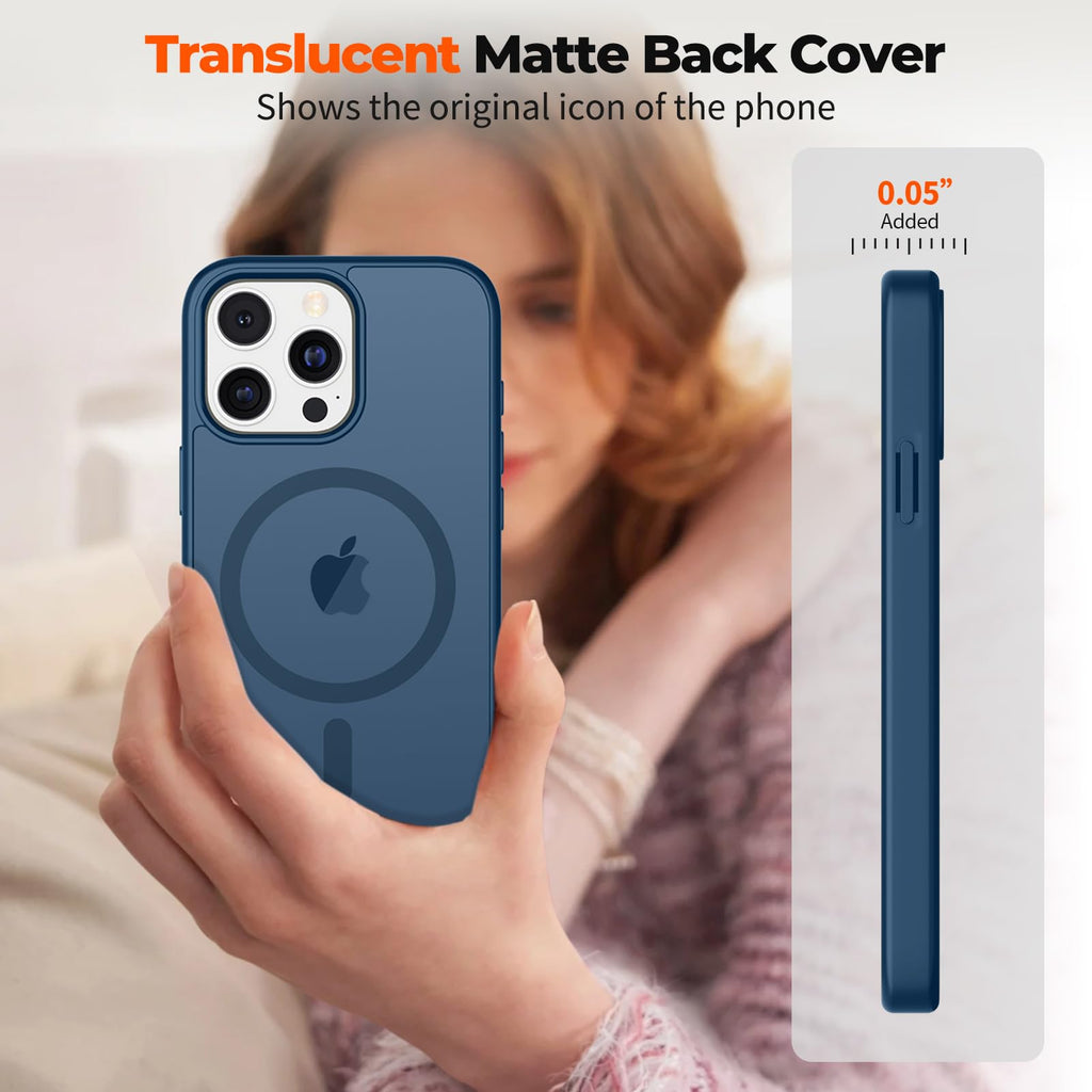 Magnetic iPhone 13 Pro Max Case Dark Blue R22891