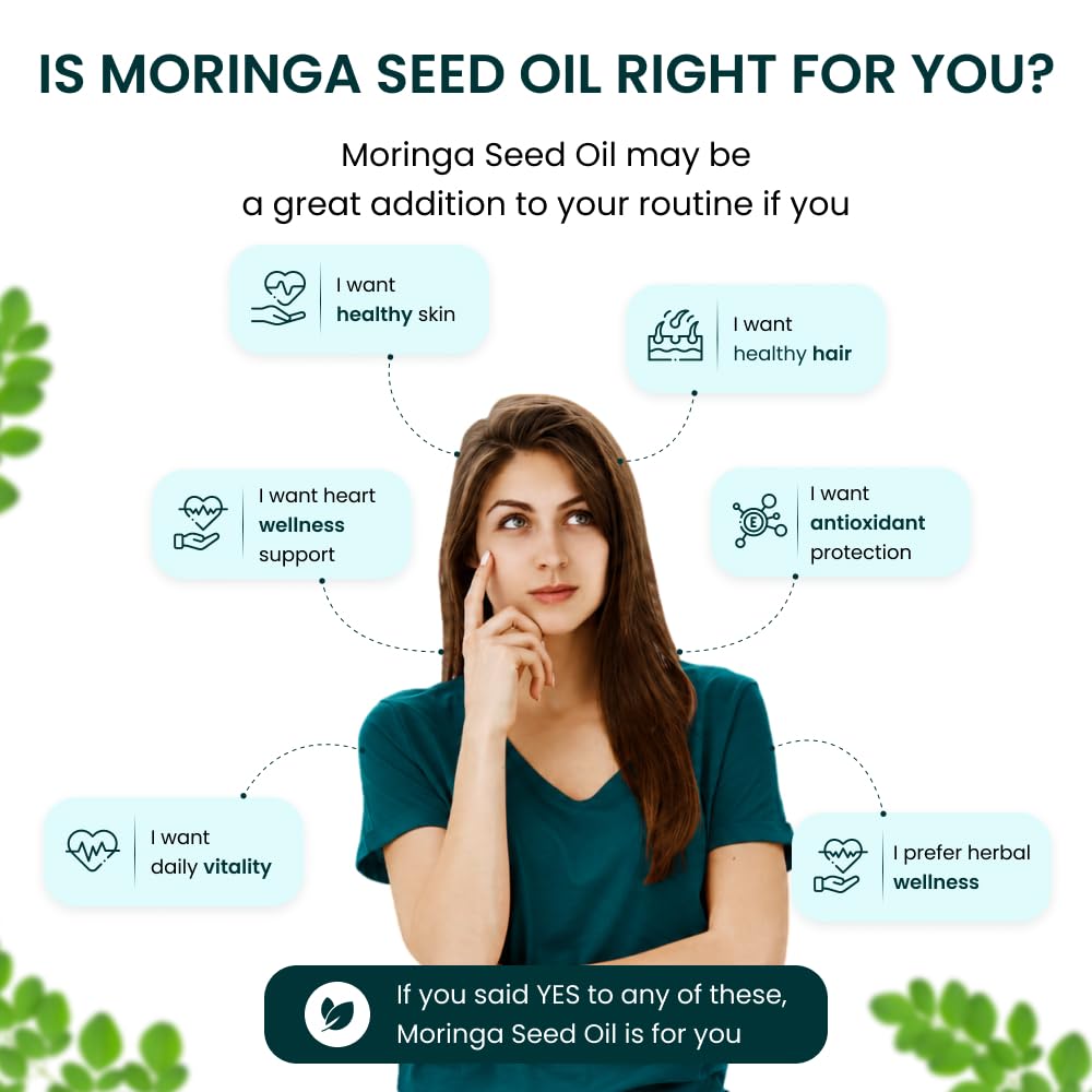 Moringa Seed Oil 1000mg 60 Capsules T828558