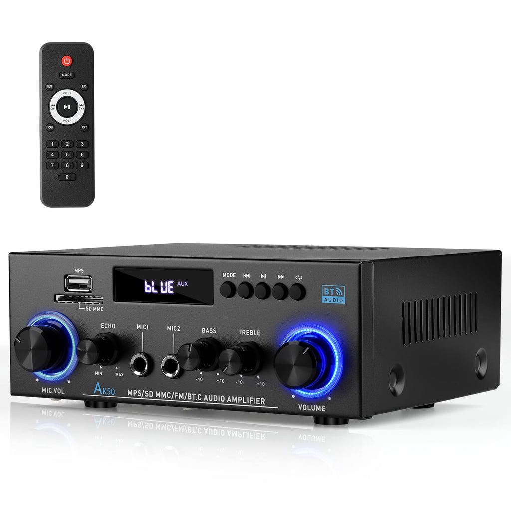 2 Channel 400W Bluetooth Stereo Audio Amplifier U581
