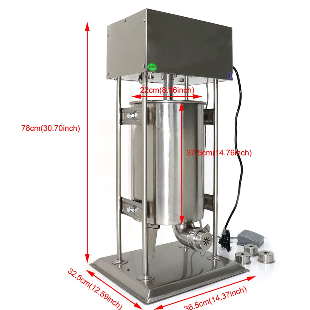 Stainless Steel 2 in 1 Vertical Sausage Stuffer O451