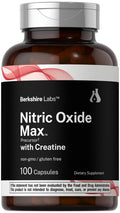 Nitric Oxide Supplement with Creatine Monohydrate 100 Capsules N484515
