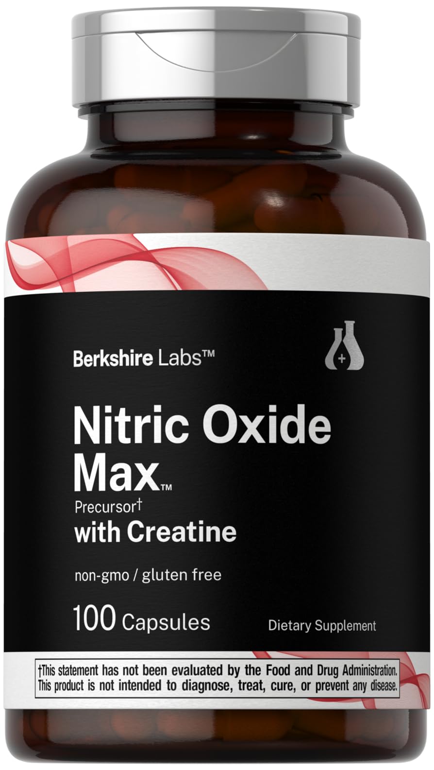 Nitric Oxide Supplement with Creatine Monohydrate 100 Capsules N484515
