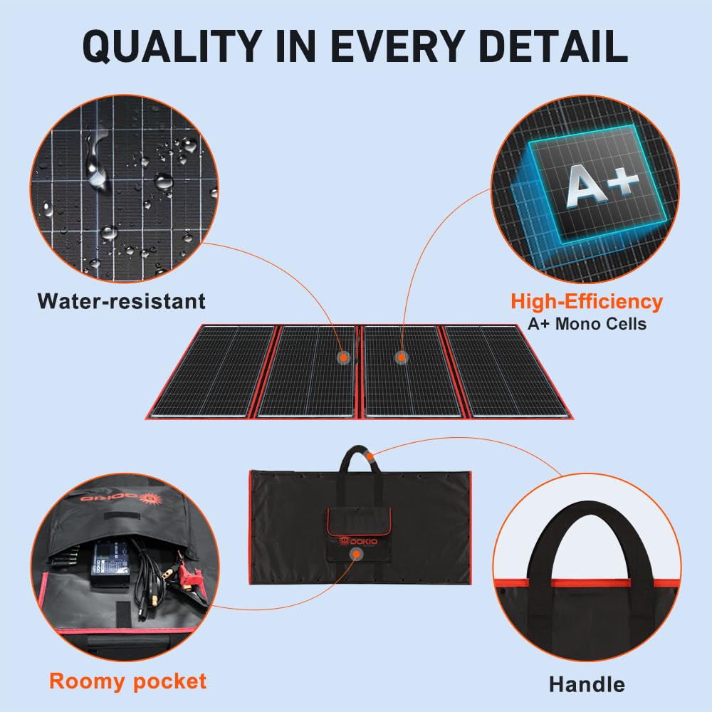 300W Portable Foldable Solar Panel Kit M3153