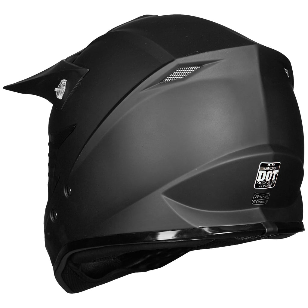 Adult Full Face Motorcycle Helmet, DOT Approved, Matte Black L14995