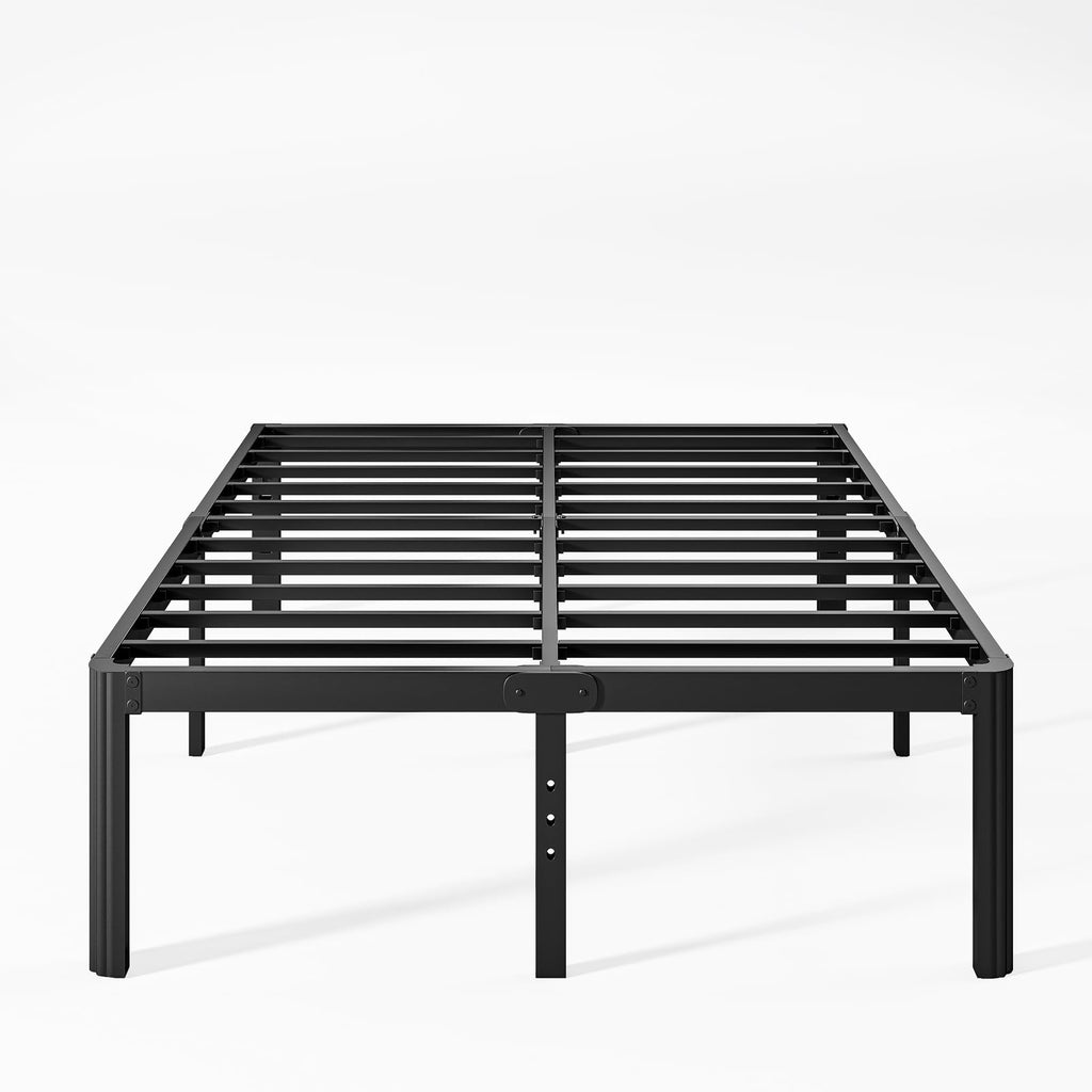 18 Inch High Queen Size Metal Platform Bed Frame Black W92133