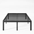 18 Inch High Queen Size Metal Platform Bed Frame Black W92133