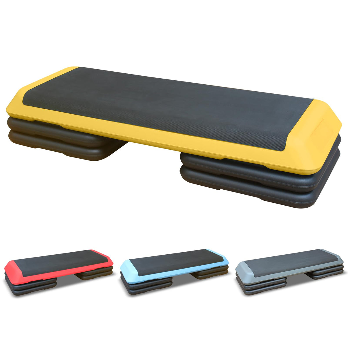 43'' Adjustable Exercise Stepper with 4 Detachable Risers Y67835