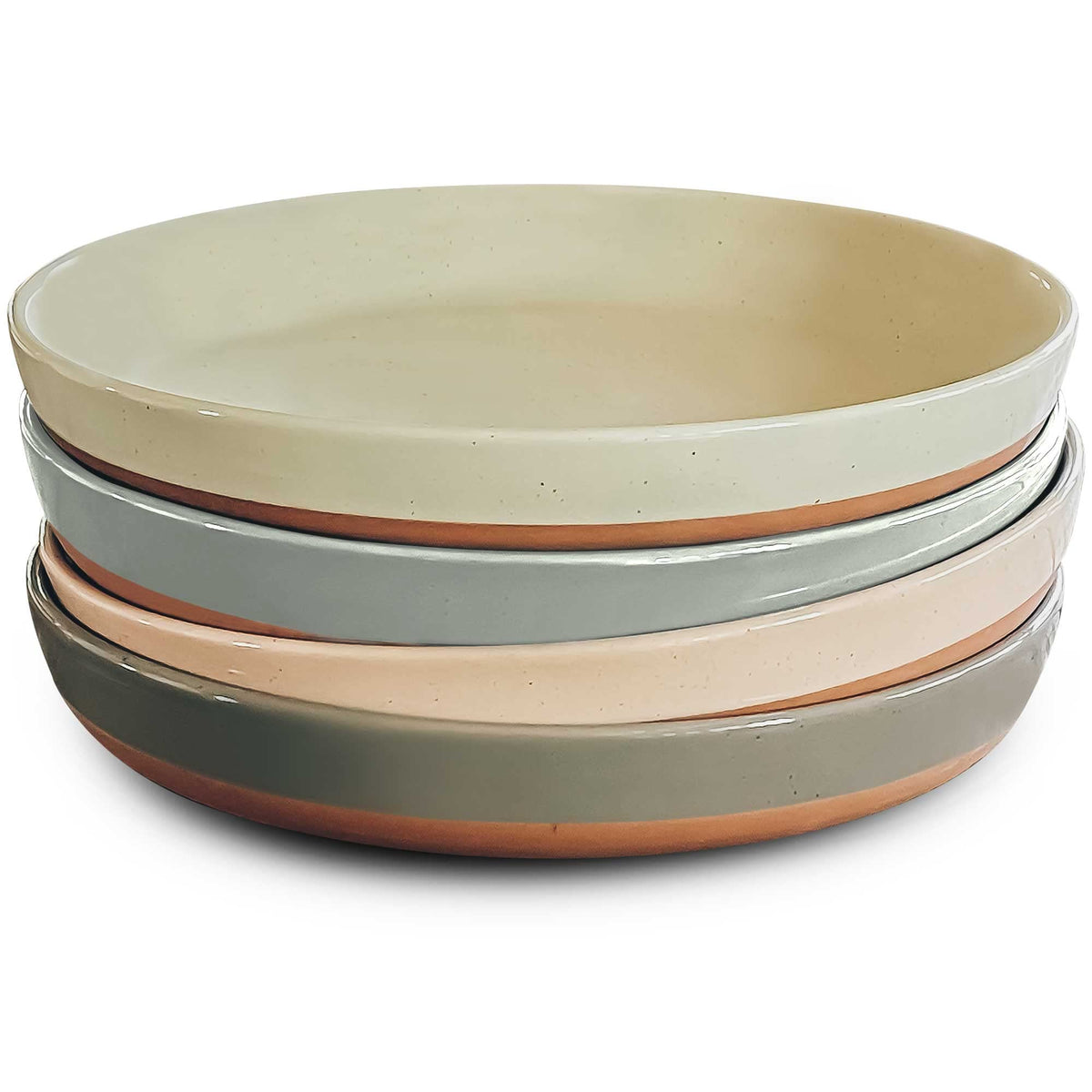 Ceramic Pasta Bowl Set of 4-35oz Microwave Safe U61646