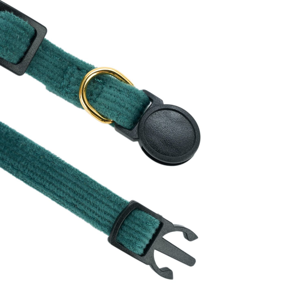 2 Pack Soft Corduroy Cat Collars with Bow Tie & Bell M498723