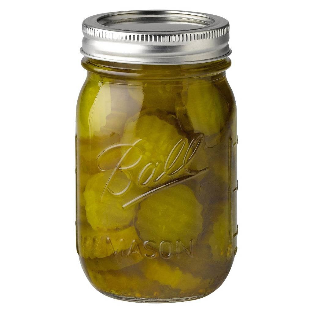12 Regular Mouth Glass Mason Jars with Lid and Band C569419