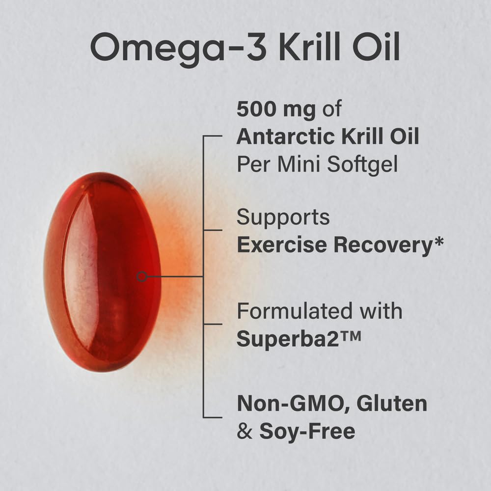Triple Strength Omega-3 Fish Oil, Antarctic Krill Oil Mini-Softgels, Apple Cider Vinegar & Exogenous Ketones U5630