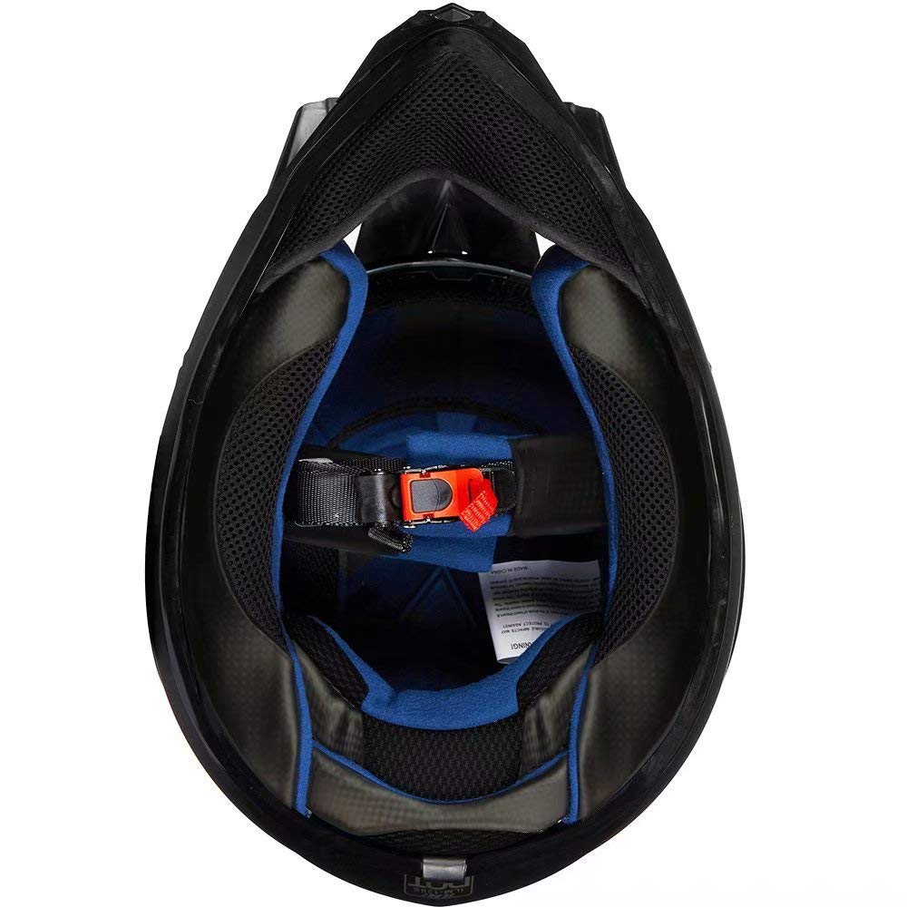 Adult Full Face Motorcycle Helmet, DOT Approved, Matte Black L14995