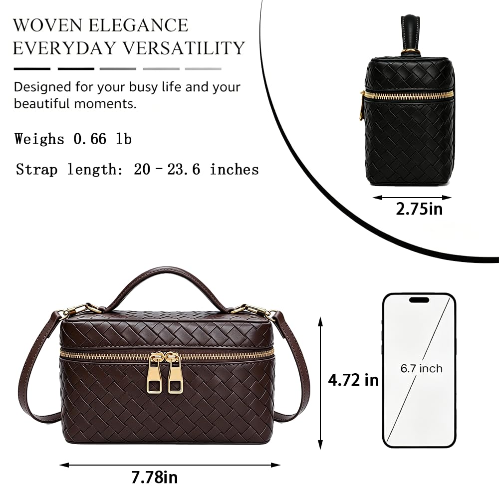 Women's Mini Woven Crossbody Bag X6562