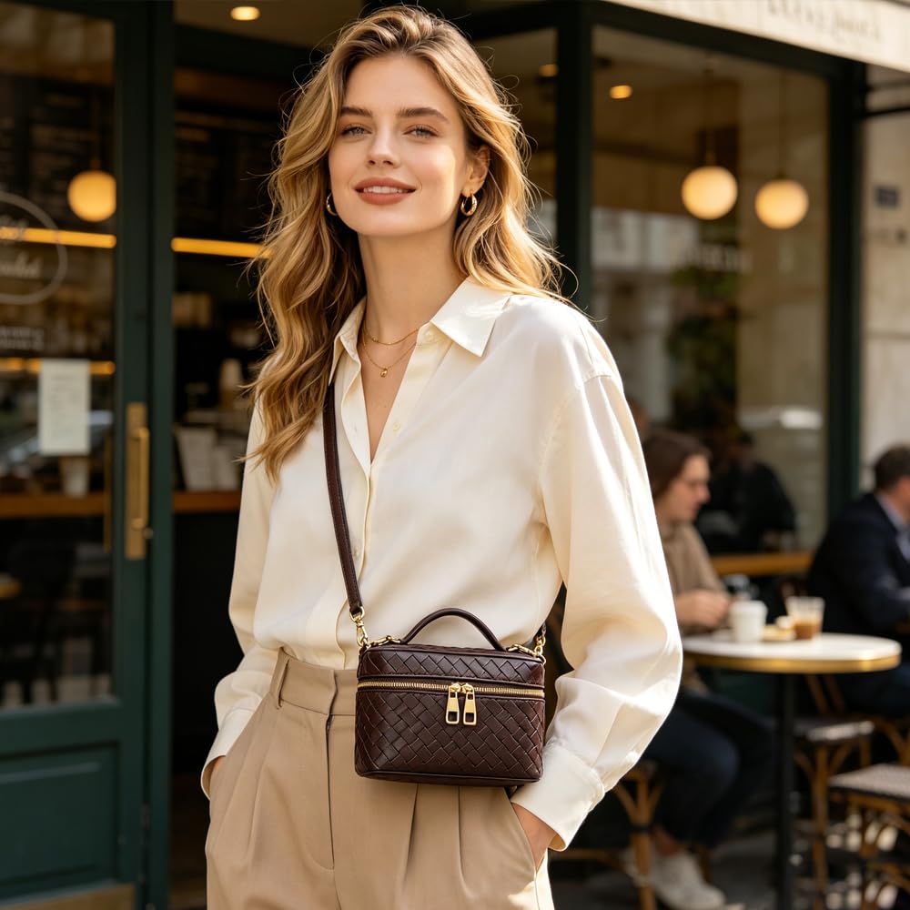 Women's Mini Woven Crossbody Bag X6562