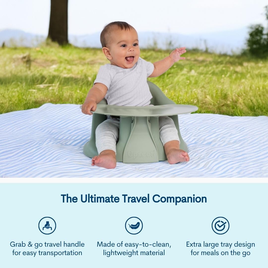 Ergonomic Baby Floor & Booster Seat with Tray Y74686