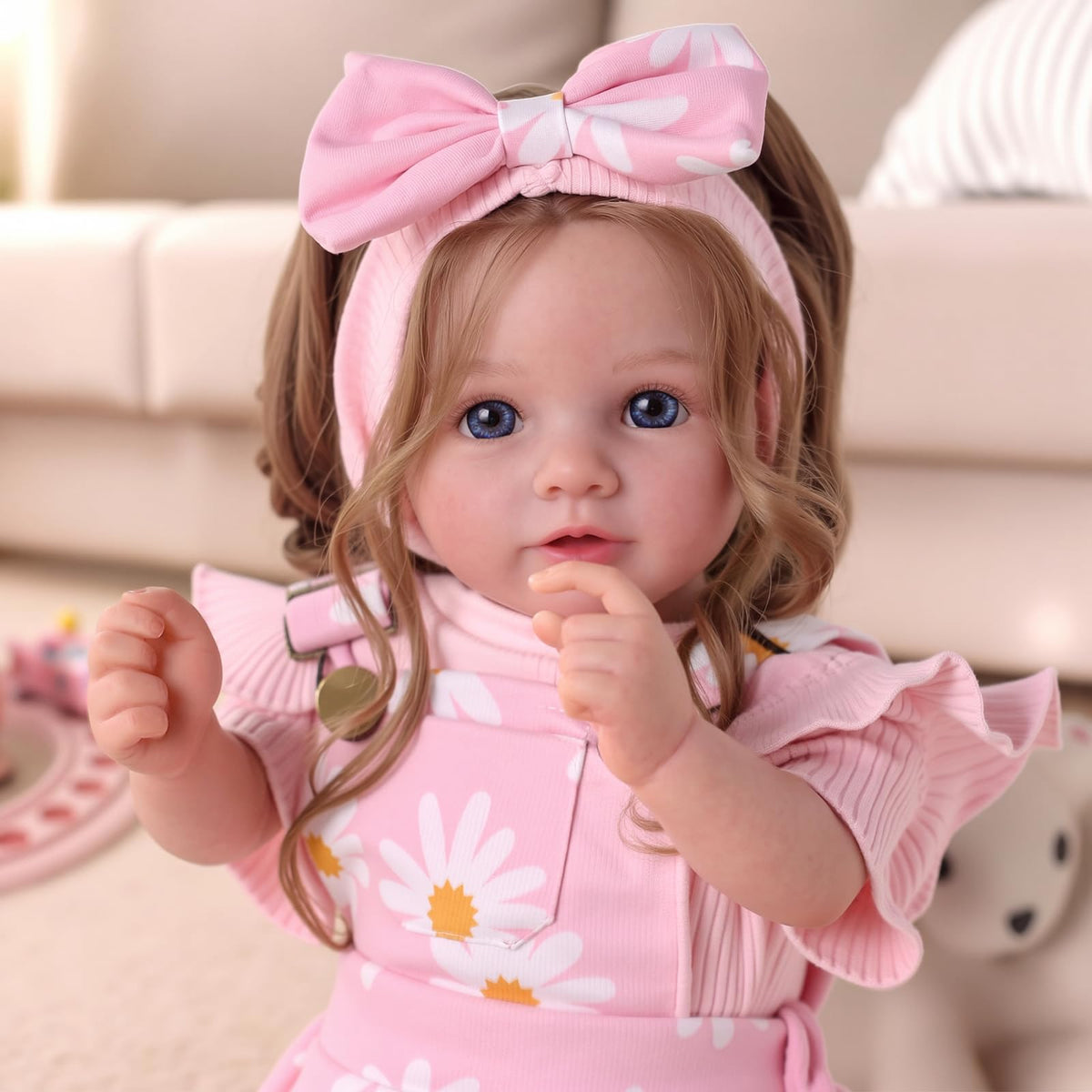 20inch Realistic Reborn Baby Dolls with Poseable Limbs Rooted Hair N597554