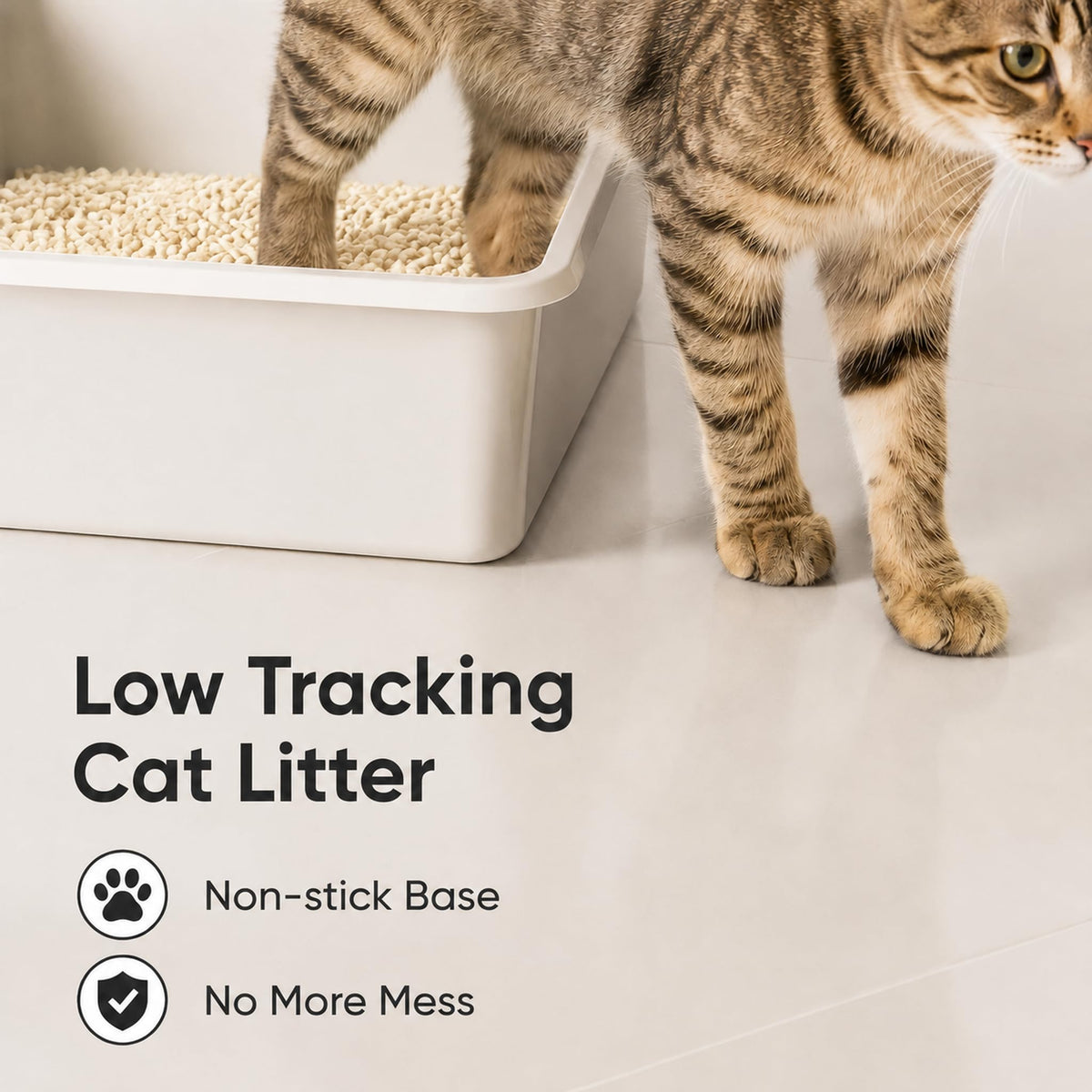 Plant-Based Flushable Tofu Cat Litter 33.6 lb U717551