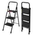 3 Step Folding Ladder with Anti-Slip Pedal V720013