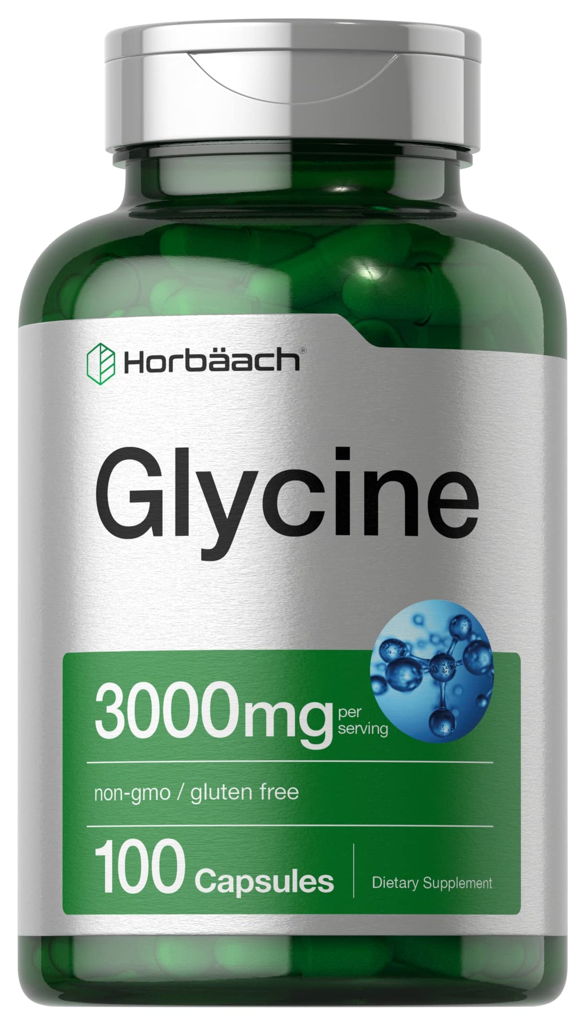 Glycine 3000mg 100 Powder Capsules U237691