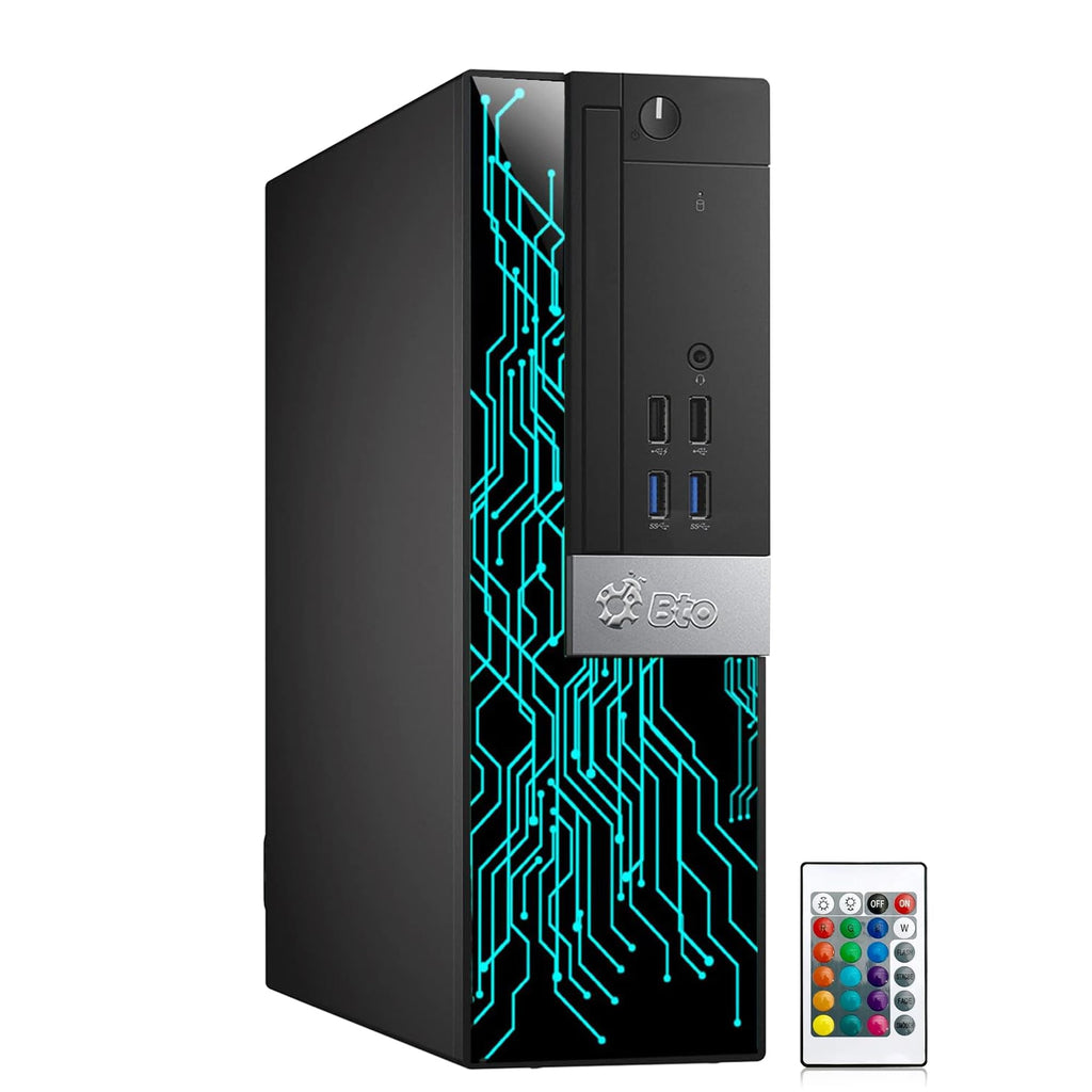 RGB Gaming PC with 24 Inch Monitor Intel i5 16GB RAM 512GB SSD U7451