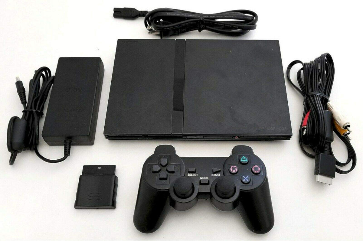 PS2 Slim Video Game Console System Bundle (Renewed) I1895