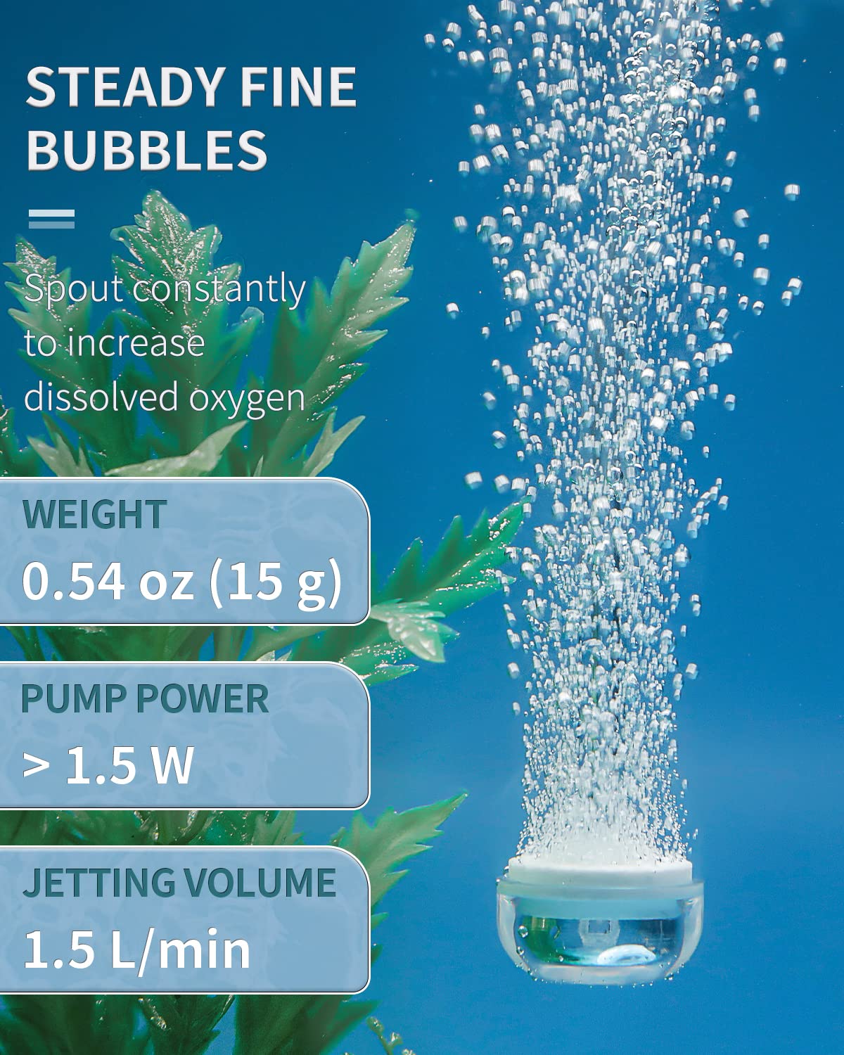 Aquarium Air Stone Disc with Suction Cup Air Control Valve Q3874