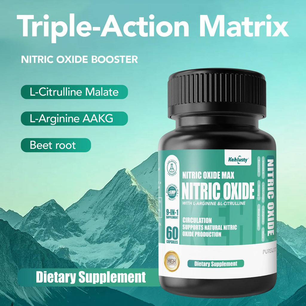 Nitric Oxide Booster Supplements 60 Capsules E90551