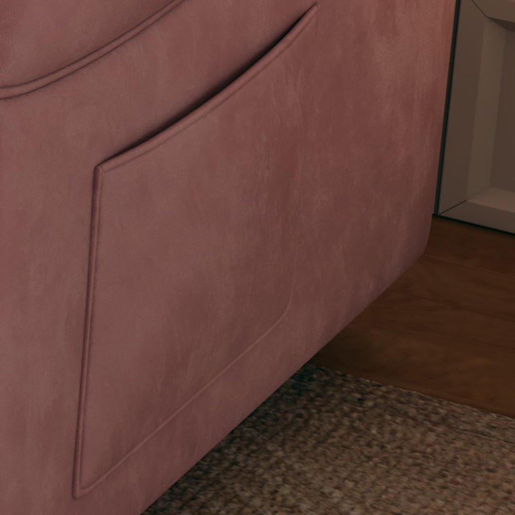 Pink Velvet 3 in 1 Convertible Sofa Bed P249247