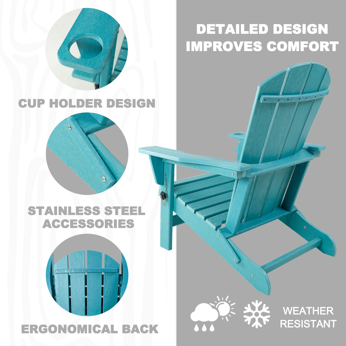 Folding Adirondack Chair O3152