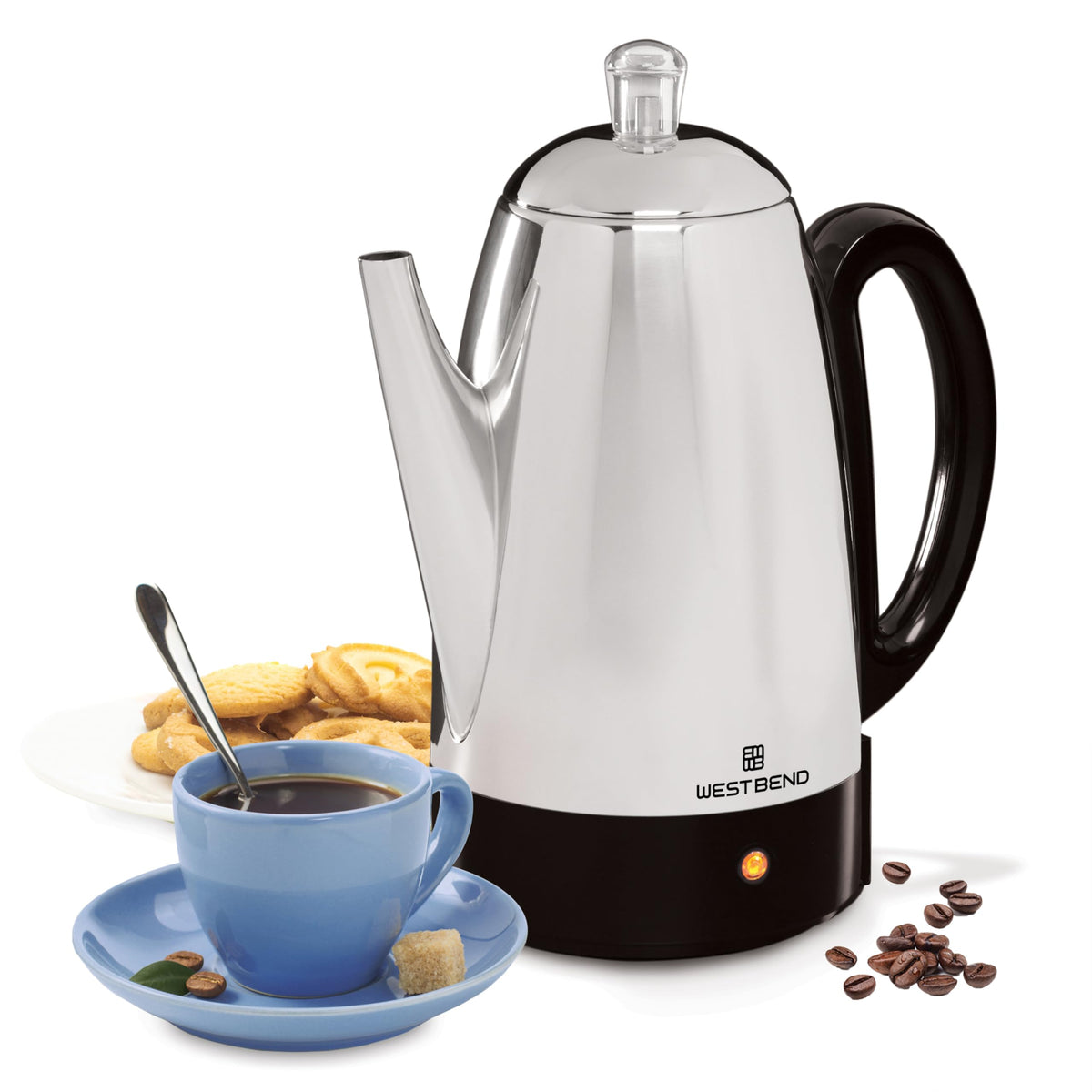 12-Cup Stainless Steel Electric Percolator Coffee Maker H882355
