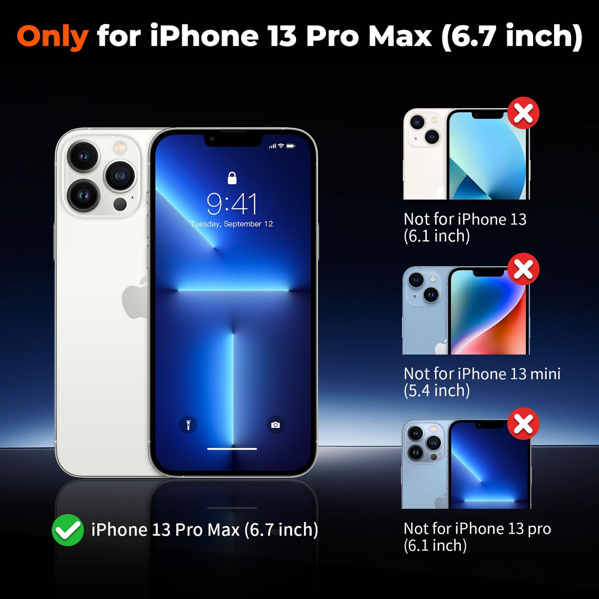 Magnetic iPhone 13 Pro Max Case Dark Blue R22891