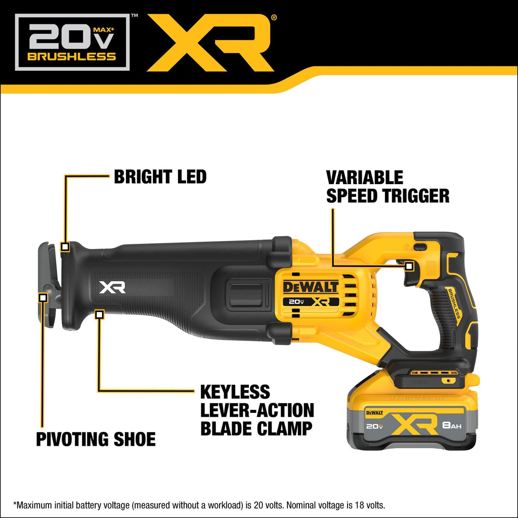Cordless Reciprocating Saw Kit with Battery and Charger G750