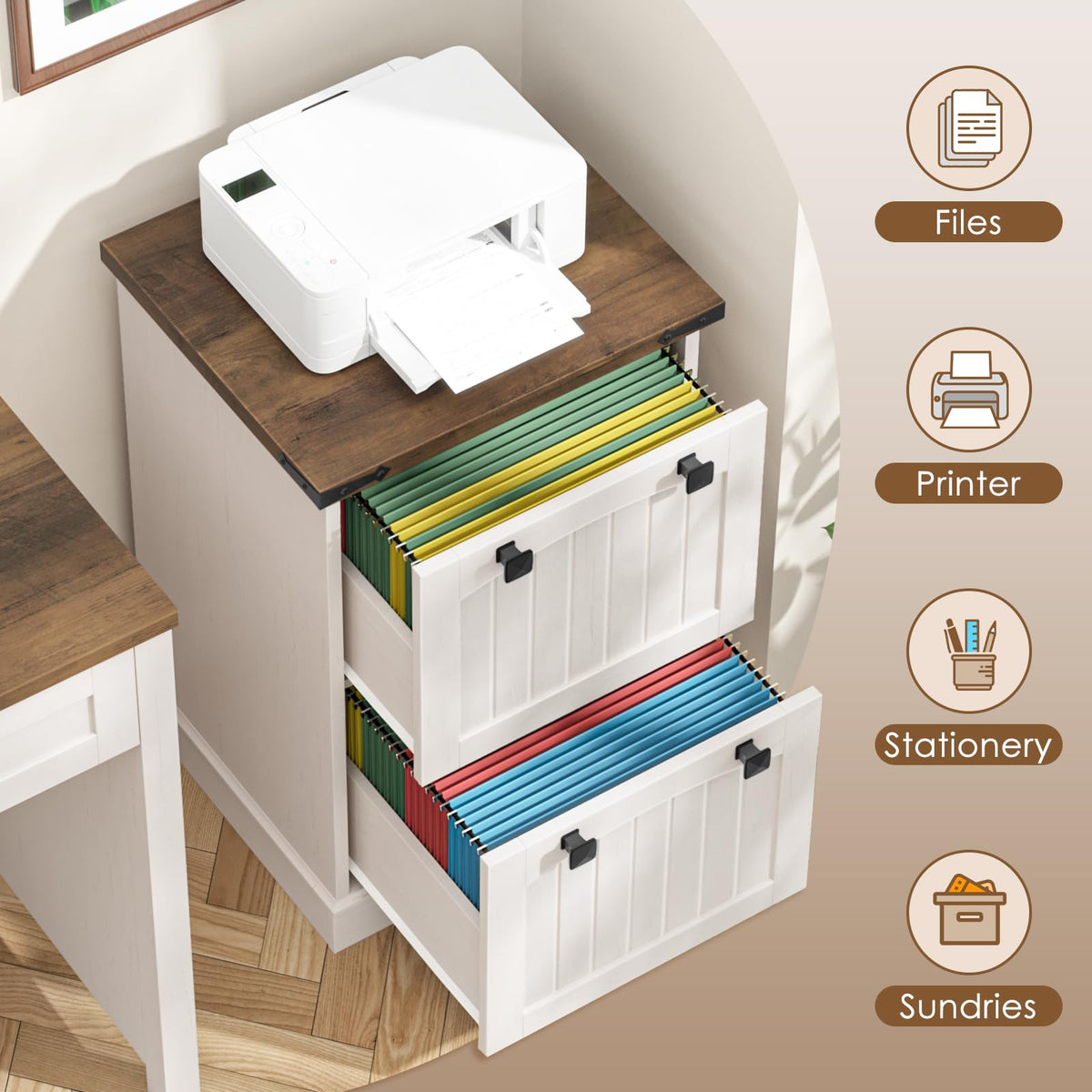 2 Drawer Small File Cabinet T2865